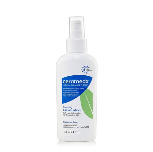 Ceramedx Soothing Facial Lotion - Natural Ceramide Formula for Dry, Sensitive Skin | 4 fl oz | Vegan & Cruelty-Free