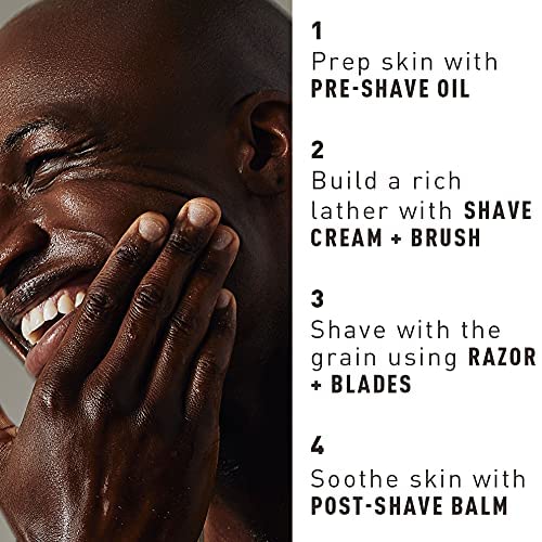 Bevel Shaving Kit for Men | Pre Shave Oil, Shaving Cream & After Shave Balm for Irritation Relief