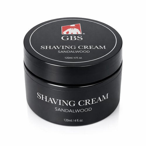 G.B.S Sandalwood Shaving Cream - Hydrating Formula for Sensitive Skin | Close, Smooth Shave, 1 Pack