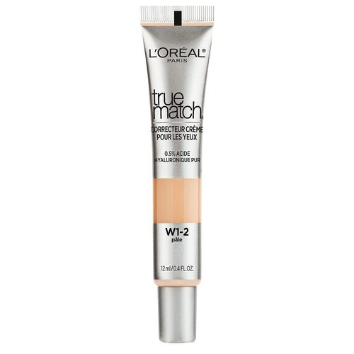 L’Oréal Paris True Match Eye Cream Concealer - 0.5% Hyaluronic Acid, Fair W1-2, 0.4 Fl. Oz.