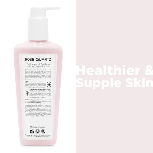Regine Switzerland Rose Quartz Body Lotion - Hydrating Antioxidants & CoQ10, 8.5 fl. oz.