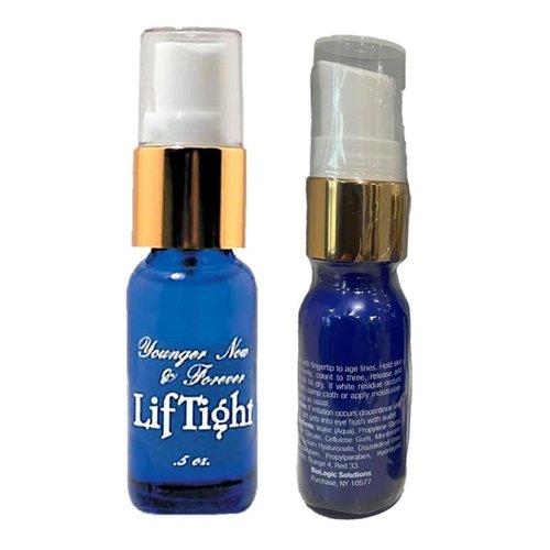 Biologic Sta-Tight & LifTight Anti-Aging Serum Duo - Instant Face Lift & Smoothing Formula | 2 Bottles