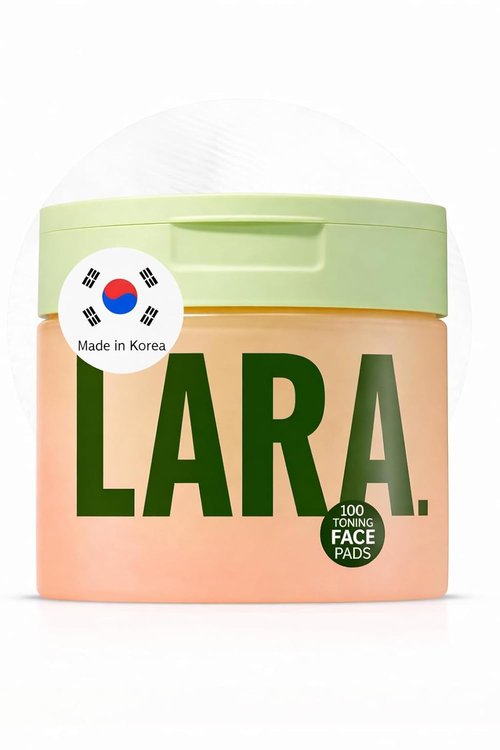 LARA Skin Cell Renewal Toning Pads - 100-Count Hypoallergenic Collagen Face Pads for Dark Spot Removal