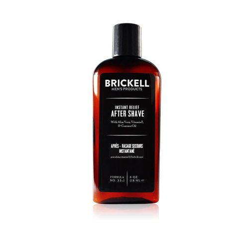 Brickell Men's Products Aftershave Balm - Natural & Organic Soothing Relief for Razor Burn | 4 Ounce