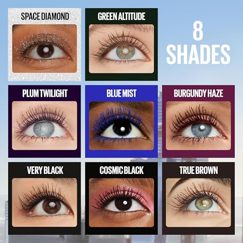 Maybelline Lash Sensational Sky High Washable Mascara Makeup, Volumizing, Lengthening, Defining, Curling, Multiplying, Buildable Formula, Very Black, 1 Count