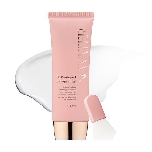 NOWATER Collagen Peel Off Face Mask - Achieve Glass Skin with Hydrolyzed Collagen & 6 Peptides | 2.4 fl. oz