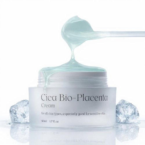 Natural Derma Project NDP Cica Cream - Lightweight Gel Face Moisturizer for Sunburn Relief | Hydrating & Soothing (1.7 Fl oz / 50ml)