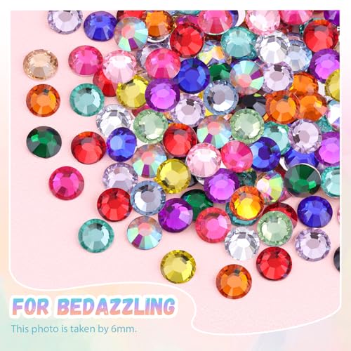 32000Pcs Resin Red Rhinestones with B7000 Jewelry Glue for Crafting, 2-6mm Non Hotfix Flatback Gems, Bedazzling Crystal for DIY Crafts Clothing Tumblers Mugs Shoes Fabric Decor Nail Art
