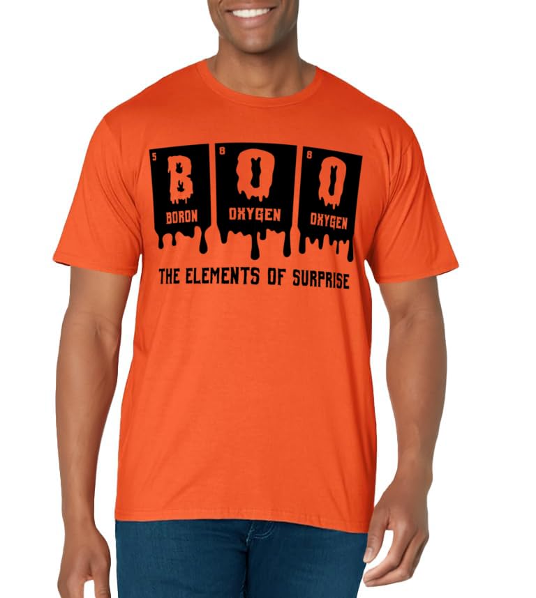 Funny Boo Elements of Surprise Science Teacher Halloween T-Shirt