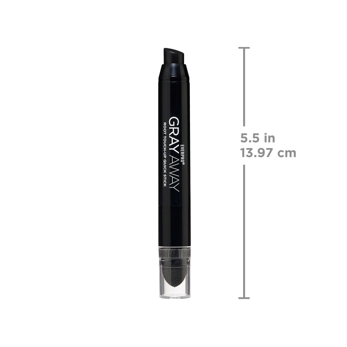 Everpro Gray Away Root Touchup Quick Stick - Black Color, 0.1 Oz for Instant Coverage