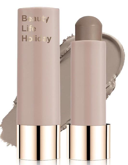 Skiennix Contour Stick - Blendable Matte Bronzer for Natural Face Shaping - Cold Grey Brown, Travel Size