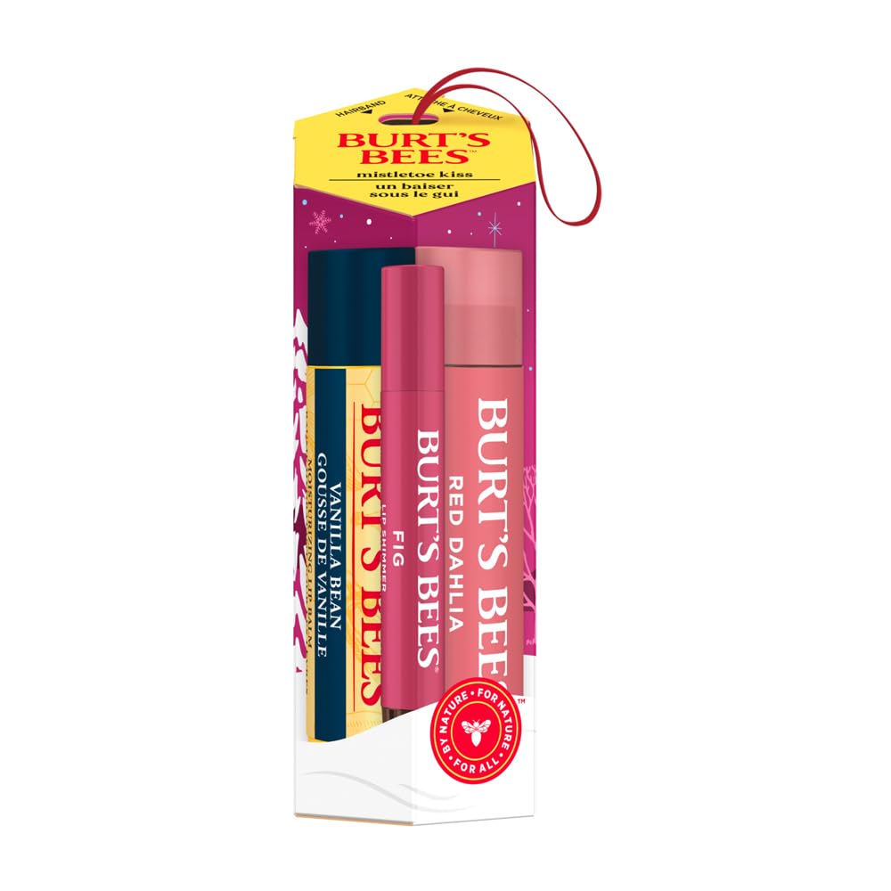 Burt's Bees Mistletoe Kiss Holiday Gift Kit - Nourishing Lip Care Set | Perfect for Gifting