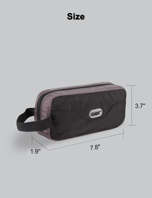 GOX Travel Toiletry Bag - Multifunctional Dopp Kit Organizer for Men | Black Color