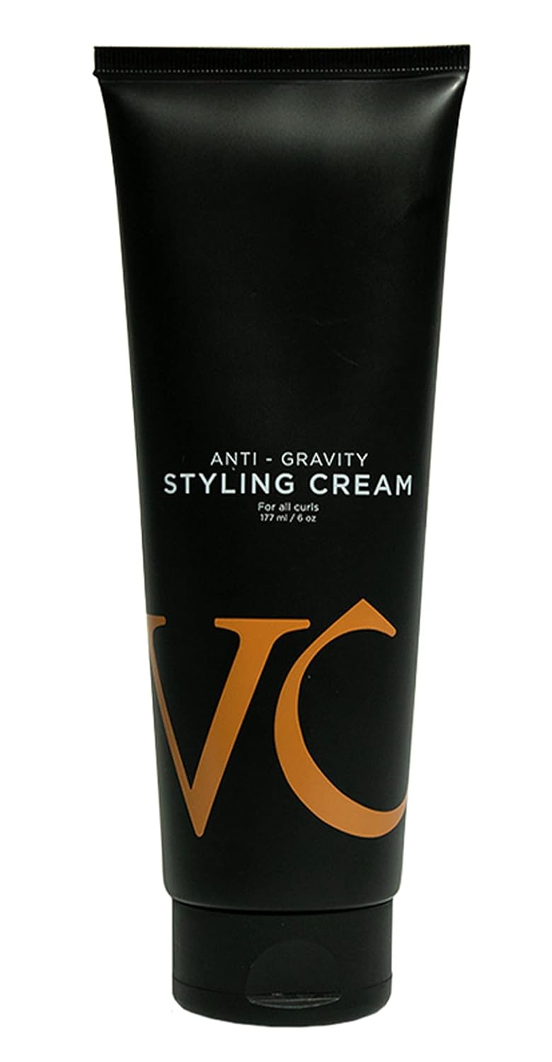 VICIOUS CURL Anti-Gravity Styling Cream - No-Crunch Curl Definer for Wavy & Curly Hair | 6 Fl Oz