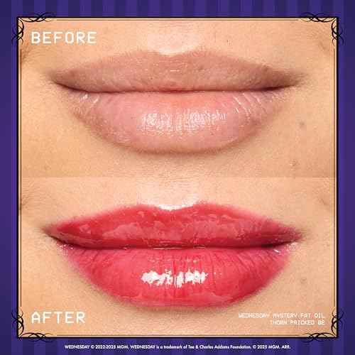 NYX PROFESSIONAL MAKEUP Wednesday Color-Shifting Lip Oil, Moisturizing, Tinted, and Non-Sticky Lip Gloss with up to 12HR Hydration - Moonshifted