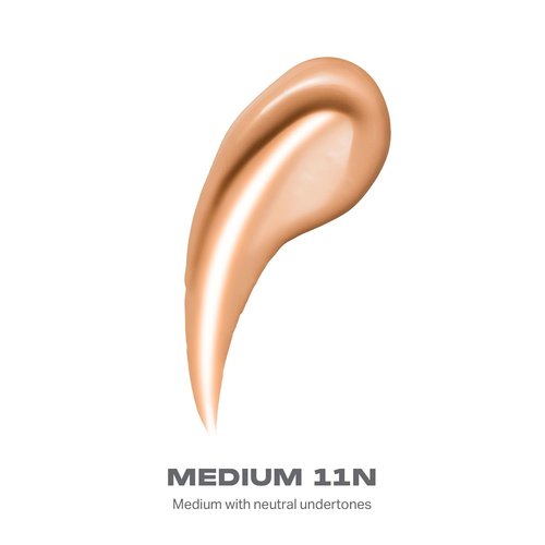 Morphe Lightform Dewy Foundation - Long-Wearing Hydration Makeup for a Natural Radiant Finish - Medium 11N (1.01 fl oz)