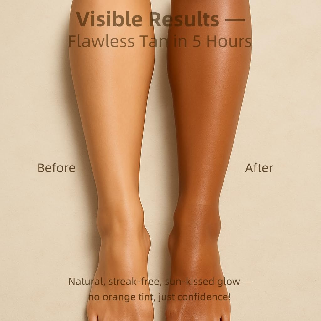 Skiennix Foaming Sunless Tanner | Vegan Self-Tanning Mousse with Quick-Dry Formula & Watermelon Scent - Flawless Medium Tan