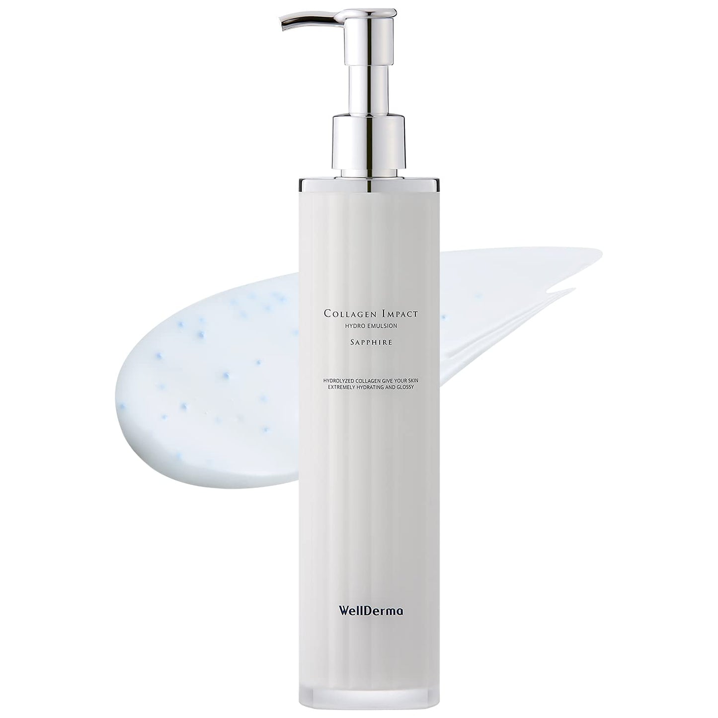 WELLDERMA Sapphire Collagen Hydro Emulsion - Hydrating Face Lotion with Niacinamide & Shea Butter | 100mL