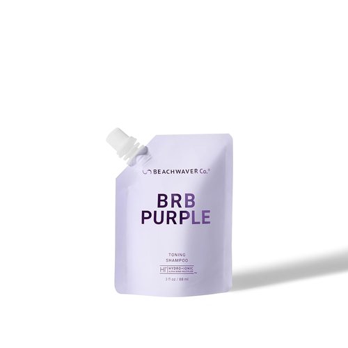 Beachwaver Co. BRB Blonde Purple Shampoo - Travel Size (3 Oz) | Sulfate-Free Anti-Brass Conditioner for Blonde & Grey Hair