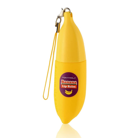 TONYMOLY Magic Food Banana Lip Balm - Hydrating Korean Lip Care with Shea Butter & Vitamin E | Travel Size
