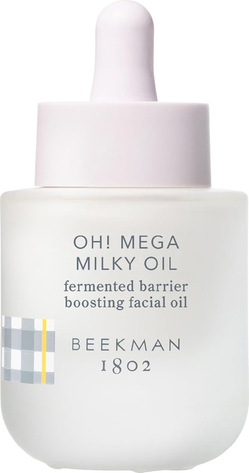 Beekman 1802 Oh! Mega Milky Facial Oil Serum - Hydrating Vitamin C & Niacinamide Formula | Lightweight & Non-Greasy, 1 Fl Oz