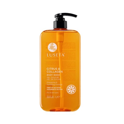 Luseta Citrus & Collagen Body Wash - Nourishing Cleanser for Enhanced Skin Elasticity | 33.8oz