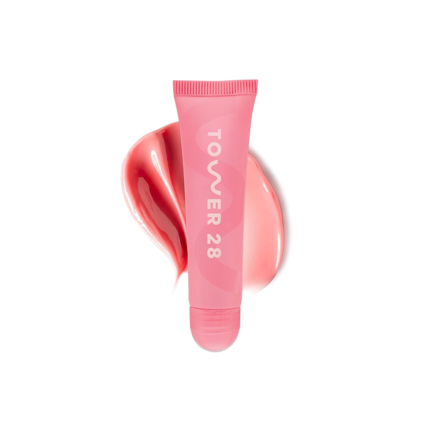 Tower 28 LipSoftie Tinted Lip Balm Treatment - Hydrating Glossy Formula with Jojoba Oil & Shea Butter - Watermelon Kiwi (0.38 oz)