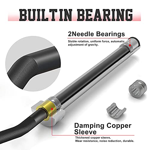 Olympic Barbell EZ Bar Curl Bar 4ft/5ft/7ft for 2 Inch Weight Plates, Perfect for Home Fitness (300lb/330lb/400lb/700lb/1000lb/1500lb)