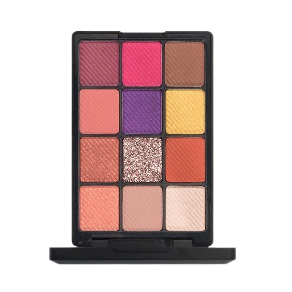 YARLADY 12 colors eyeshadow palette, himmer,matte,pearlescent eyeshadow, makeup set, Long-lasting waterproof high pigment eye makeup tray (12-2#)