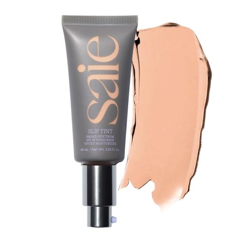 Saie Slip Tint Tinted Moisturizer SPF 35 - Hydrating Glowy Skin Tint in Shade Three (1.35 oz)