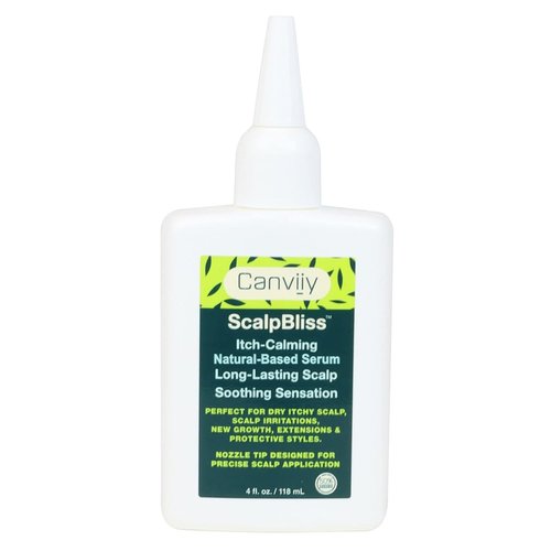 Canviiy ScalpBliss Itch-Calming Serum - Long-Lasting Moisturizer for Dry, Itchy Scalp | Enriched with Aloe Vera & Peppermint Oil