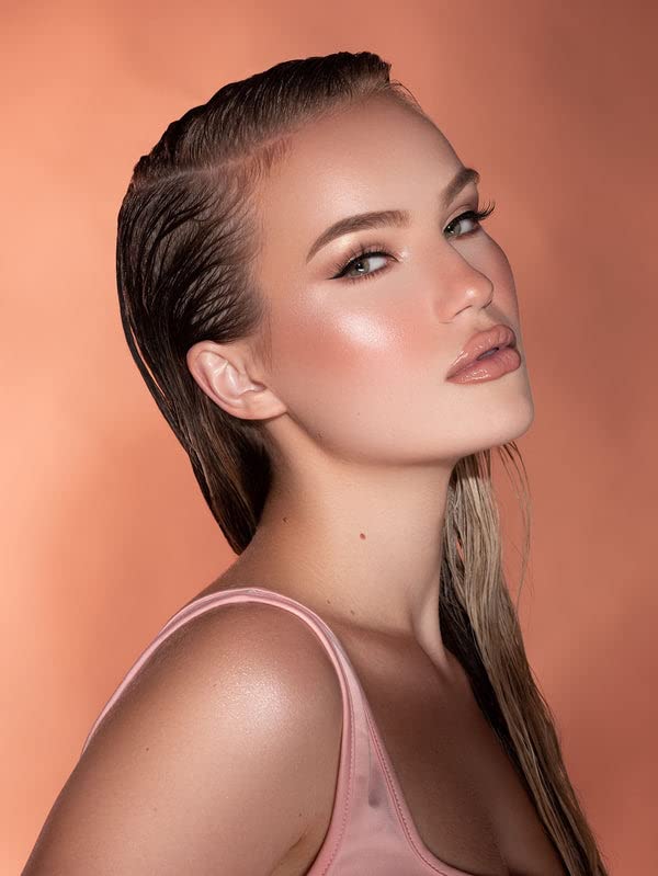 SheGlam Glow Bloom Liquid Highlighter - Long-Lasting Waterproof Cream with Shimmer Finish | Vanilla Frost