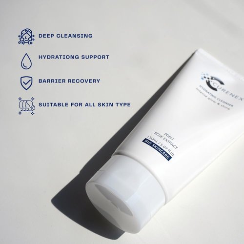 Advanced PDRN Hydrating Cleanser by [Brand Name] - Gentle Foaming Face Wash with Rose Extract for Deep Cleansing & Hydration | 5.07 fl. oz