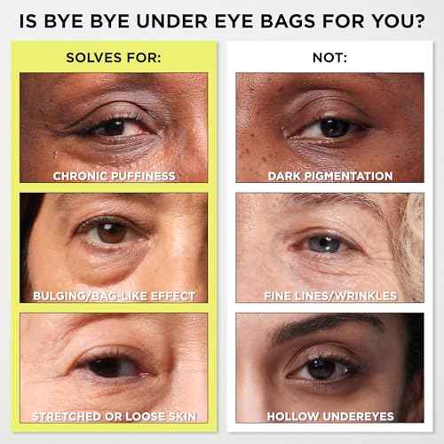 IT Cosmetics Bye Bye Under Eye Bags Treatment For Women & Men ? Temporary Eye Bag Reducer & Undereye Corrector Depuffs, Tightens, Smooths & Reduces Look of Wrinkles & Fine Lines - 0.5 Fl. Oz