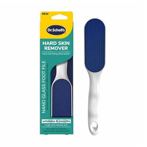 Dr. Scholl's Nano Glass Foot File - Durable Callus Remover & Hygienic Pedicure Tool for Soft, Smooth Feet