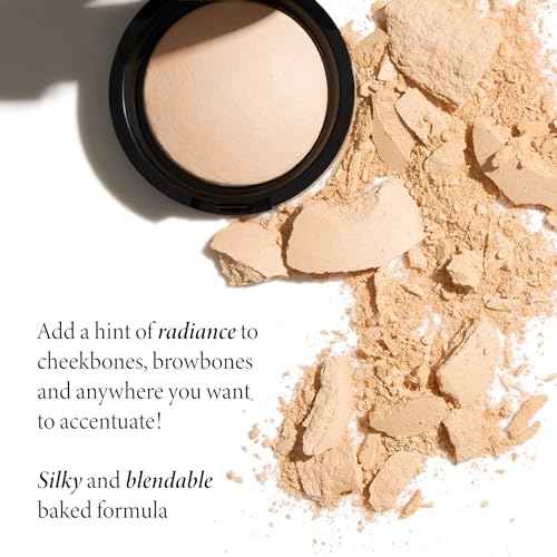 LAURA GELLER NEW YORK Baked Natural Glow Highlighter Radiance Enhancing Makeup, French Vanilla