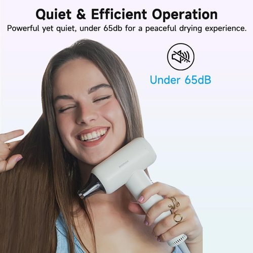 Momax High-Speed Hair Dryer - Mini Blow Dryer with 110,000 RPM Motor, Ionic Technology, Lightweight & Portable