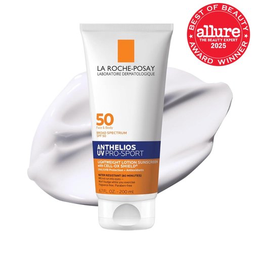 La Roche-Posay Anthelios SPF 50 Sunscreen - Water & Sweat Resistant, Lightweight & Non-Drip Formula