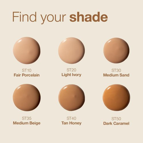 Palladio Skin Tint - Glowy Lightweight Foundation with Aloe & Niacinamide | Dark Caramel, Sheer to Medium Coverage