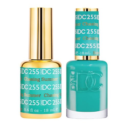 DND DC Gel Polish Set - Blue Collection | Chip-Free UV/LED Gel & Air Dry Nail Lacquer Duo, 0.5 Fl Oz Each