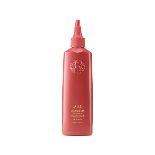 Oribe Bright Blonde Radiance & Repair Treatment - Purple Toning Restorative Hair Treatment Brightens, Strengthens & Repairs Color-Treated Blonde Hair - Tones Brassiness - 5.9 oz