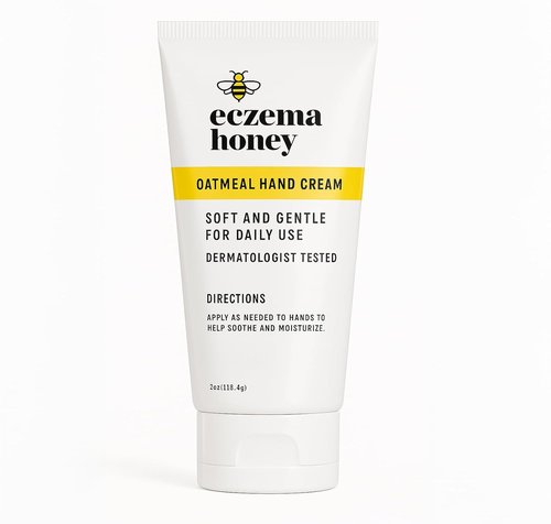 Eczema Honey Oatmeal Hand Cream - Natural Lotion for Eczema Relief | Soothes Dry, Itchy Skin (2 Oz)