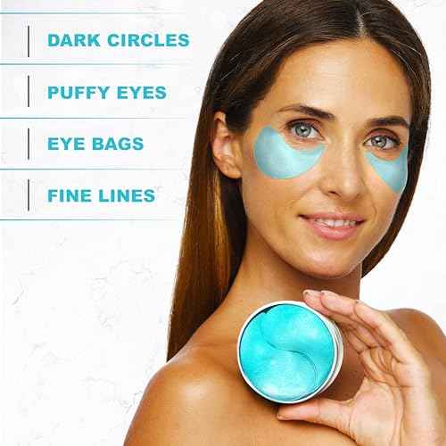Under Eye Patches For Puffy Eyes And Dark Circles - Retinol Collagen Under Eye Masks - Reduce Wrinkles & Bags - Skin Treatment Pads - Anti Aging Moisturizer Mask For Women Gift - 60 Gel Pads
