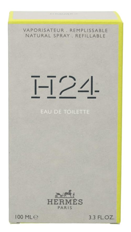 H24 by Hermès Men's Eau de Toilette - 3.3 oz Refillable Spray for Lasting Freshness