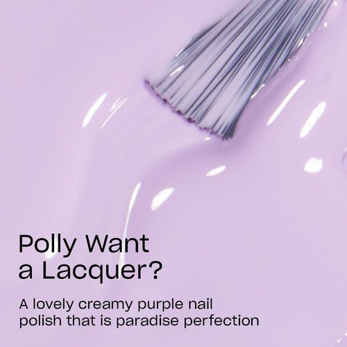 OPI Nail Lacquer Polly Want a Lacquer? | Opaque Soft Purple Crème Chip Resistant Nail Polish | Fiji Collection