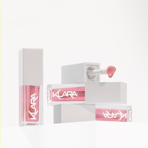 Klara Cosmetics Lip Glow Oil - Hydrating Lip Oil for Glossy, Nourished Lips - Strawberry - 0.2 oz