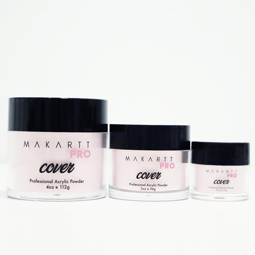 MakarttPro Acrylic Powder Set - 4 Cool Tone Colors | 0.5oz Cover Powders for Nail Extension & Sculpting