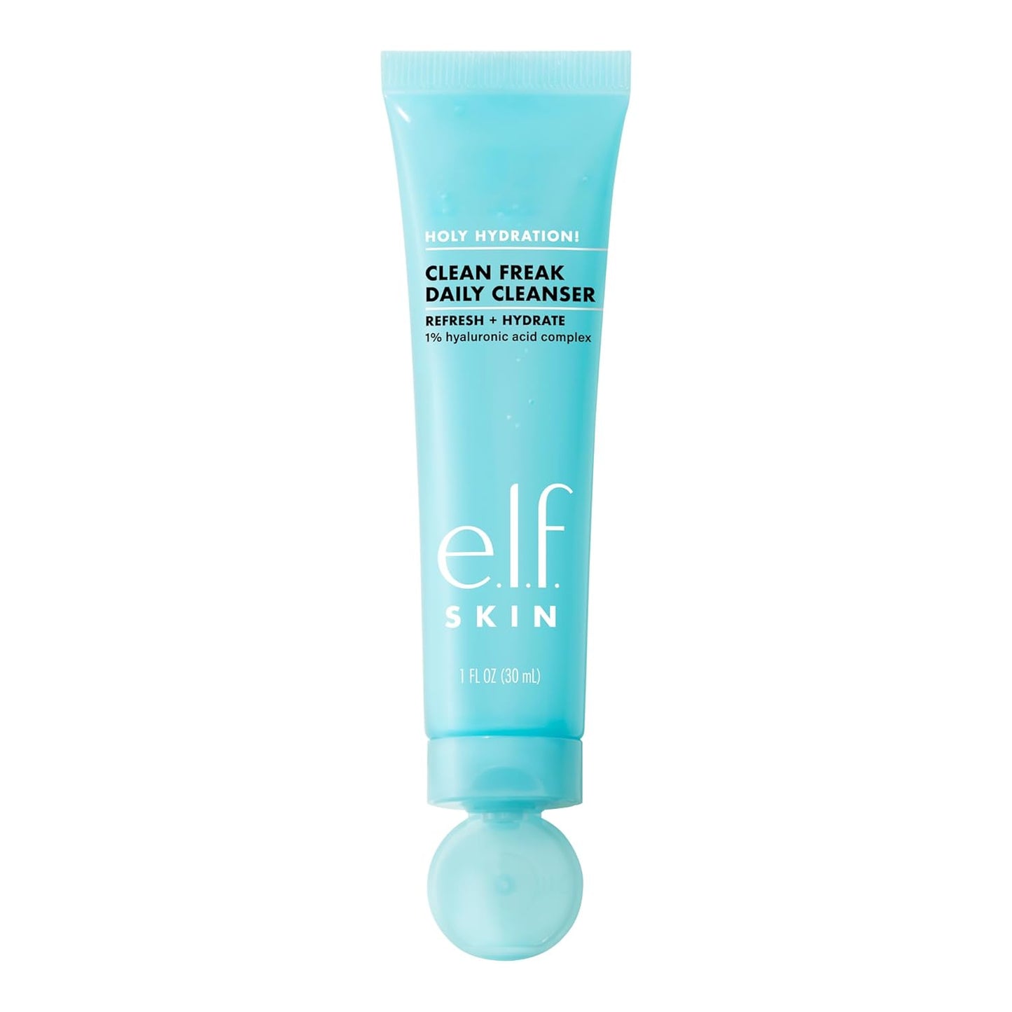 e.l.f. SKIN Daily Cleanser - Gentle Hydrating Face Cleanser with Hyaluronic Acid | Mini 1 fl oz