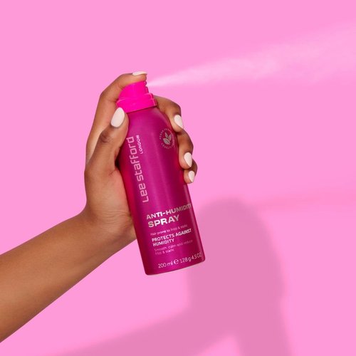 Lee Stafford Frizz Control Hair Spray - Lightweight Anti-Humidity Shine Mist, 4.5 Oz | Weatherproof Protection
