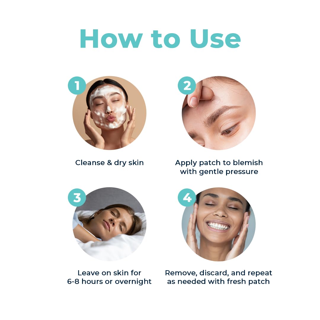 VitaMedica Clear Skin Spot Dots | Natural Blemish Spot Treatment Hydrocolloid Patches | 2-Pack